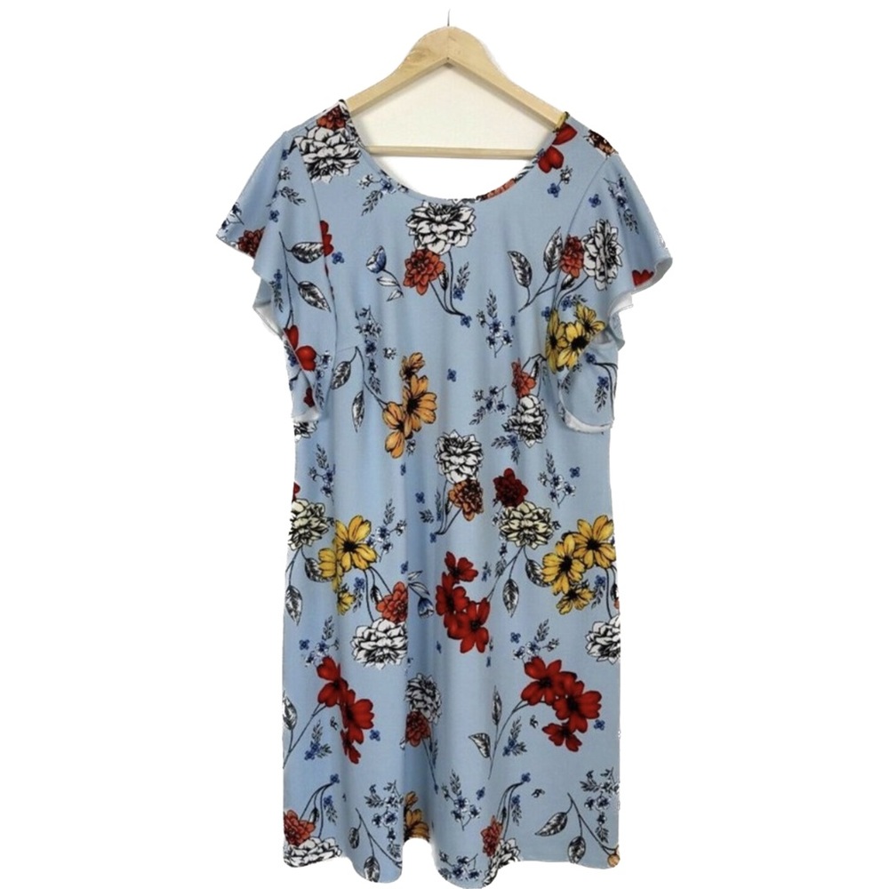 Floral Blue Dress